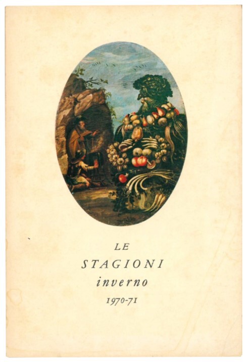 Le stagioni. Anno XI Numero I Inverno 1970-1971.