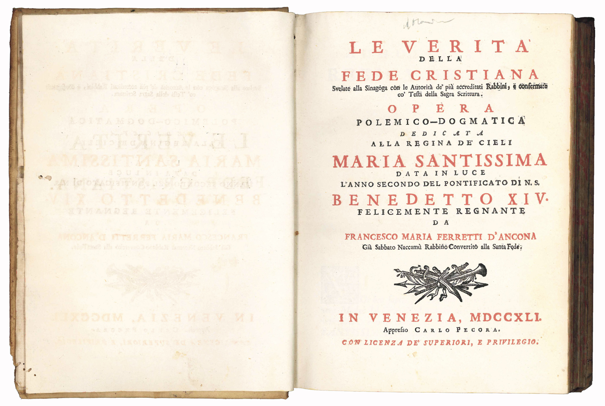 Le verità della Fede Cristiana svelate alla Sinagoga con le …