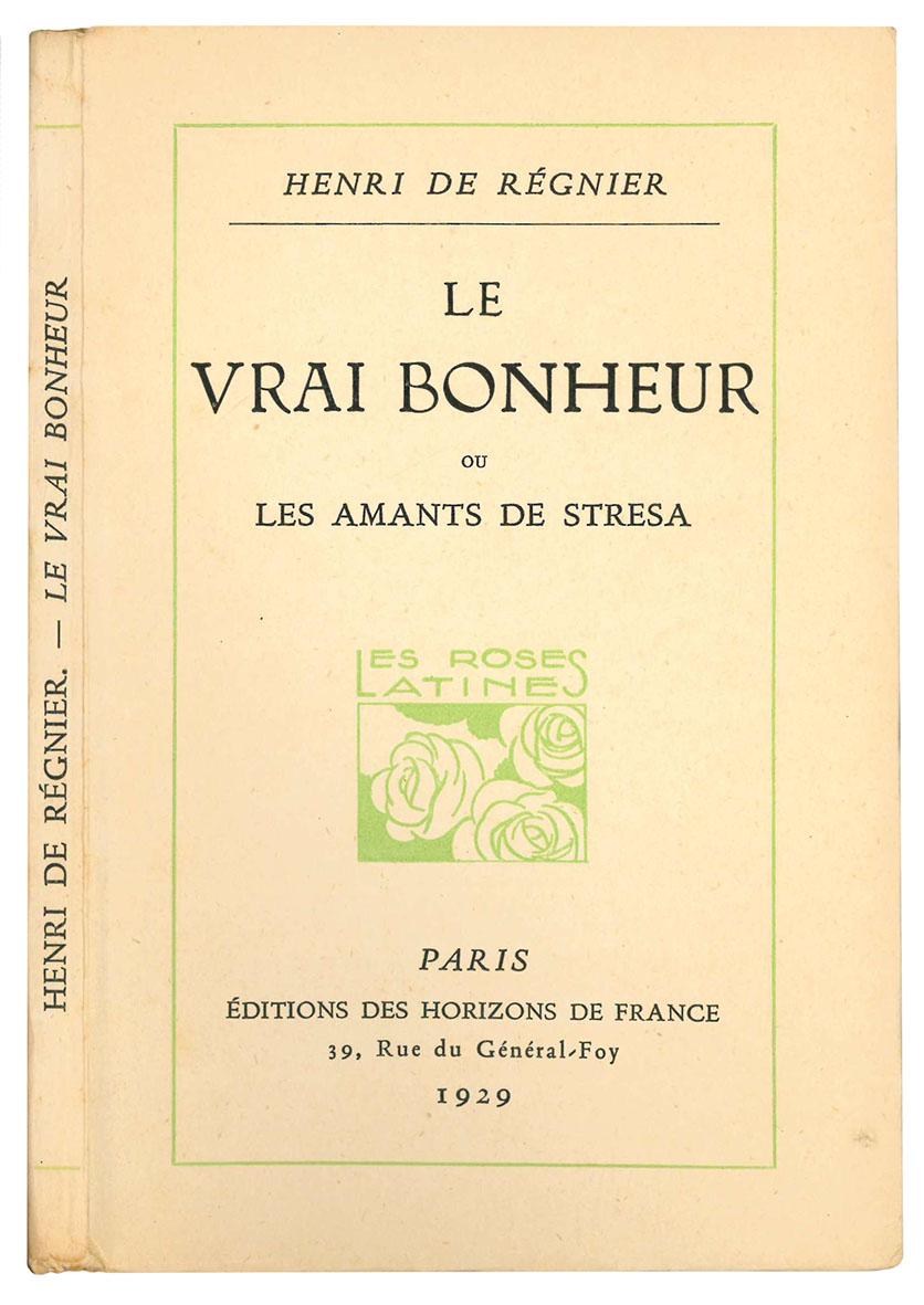 Le vrai bonheur ou les amants de Stresa.