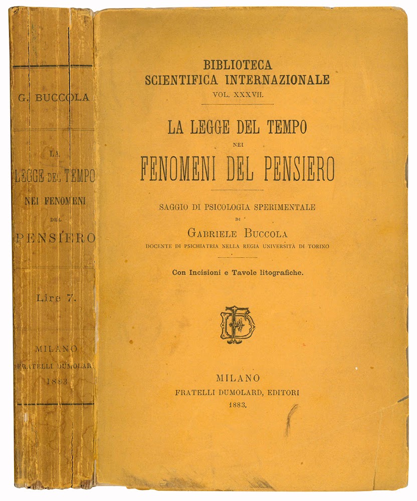 Legge del tempo nei fenomeni del pensiero. Saggio di psicologia …