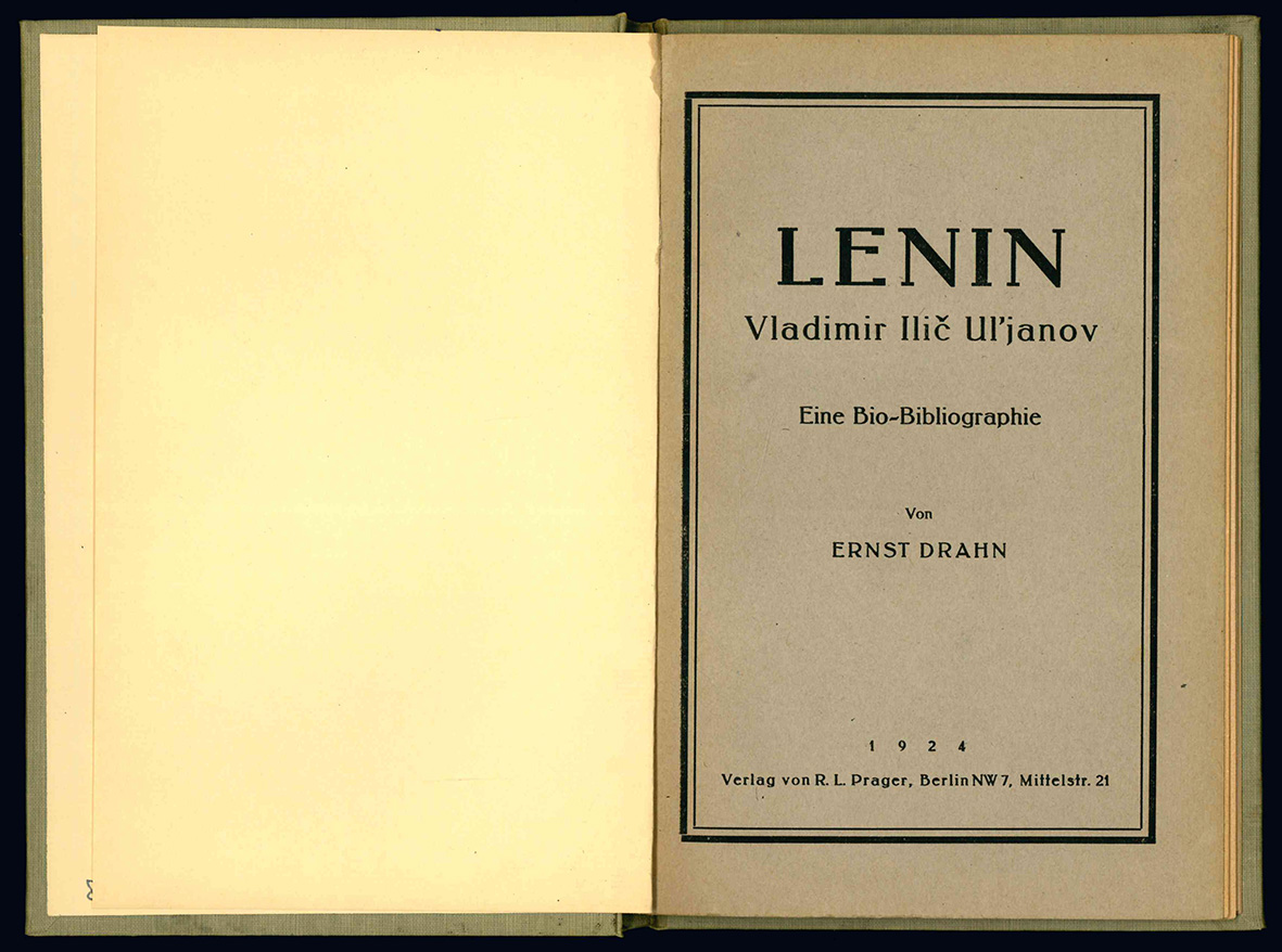 Lenin. Vladimir Ili&amp;#269; Ul'janov. Eine Bio-Bibliographie.