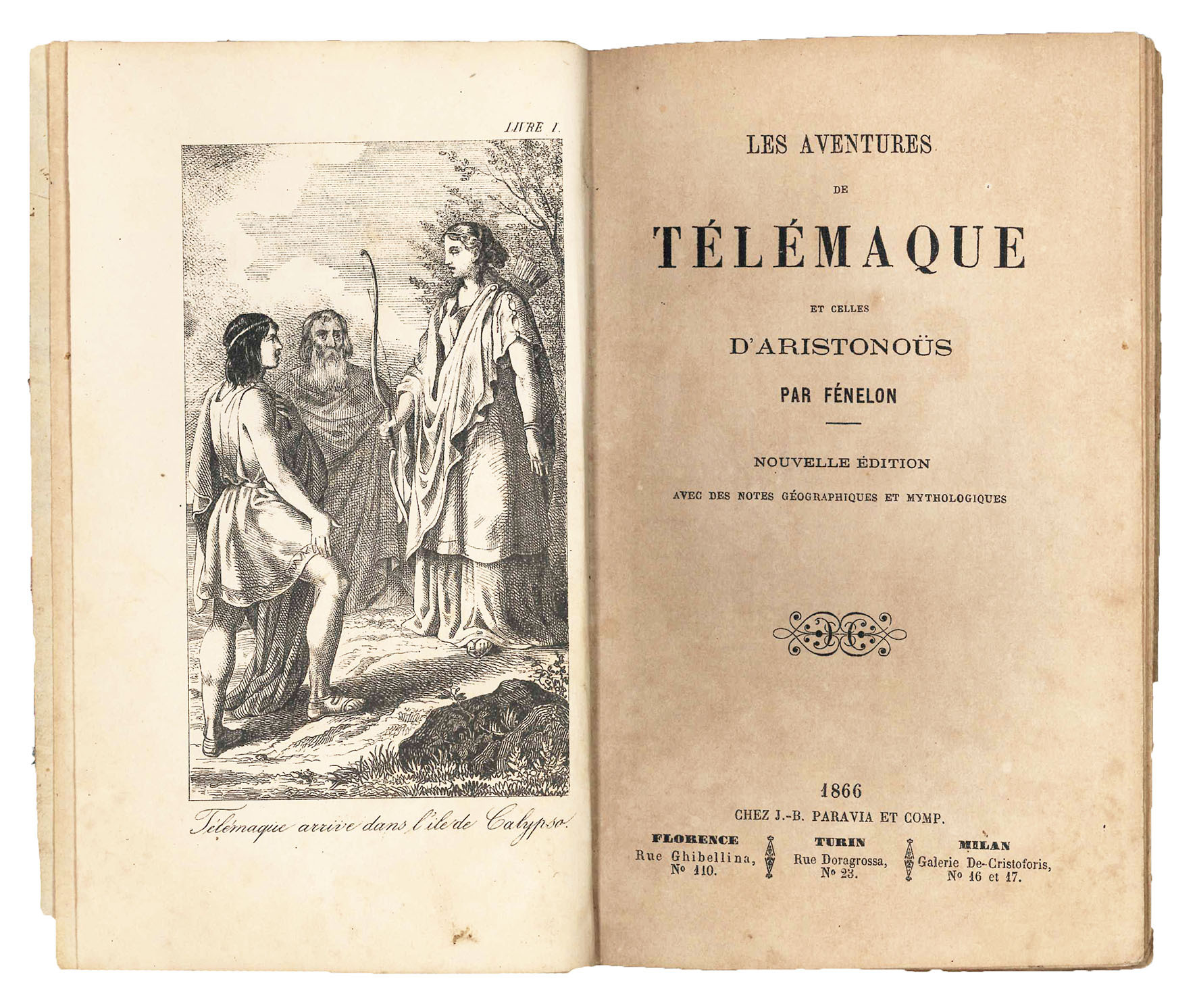 Les avventures de Telemaque et celles d'Aristonous.