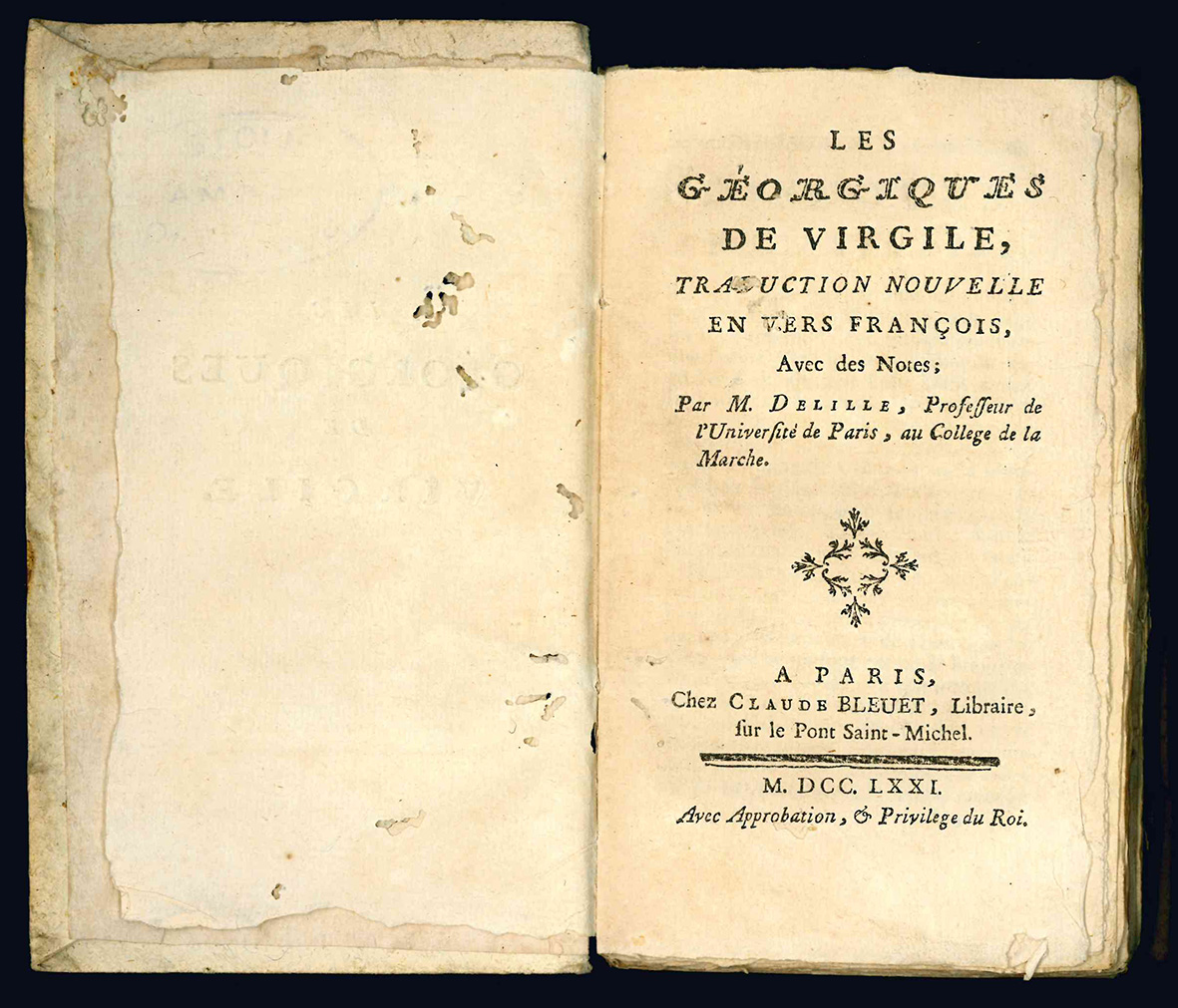 Les Georgiques de Virgile, traduction nouvelle en vers françois, avec …