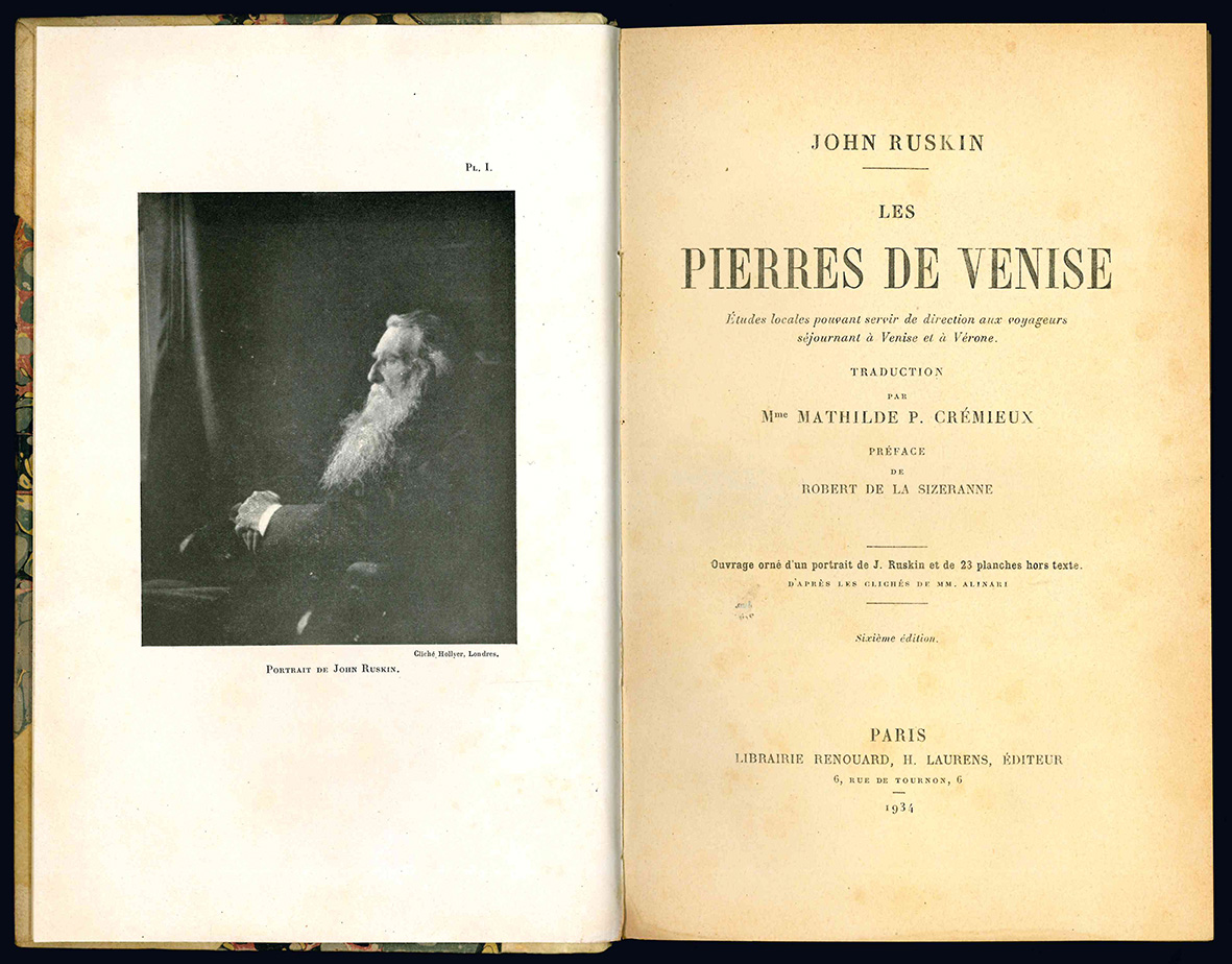 Les pierres de Venise. Etudes locales pouvant servir de direction …
