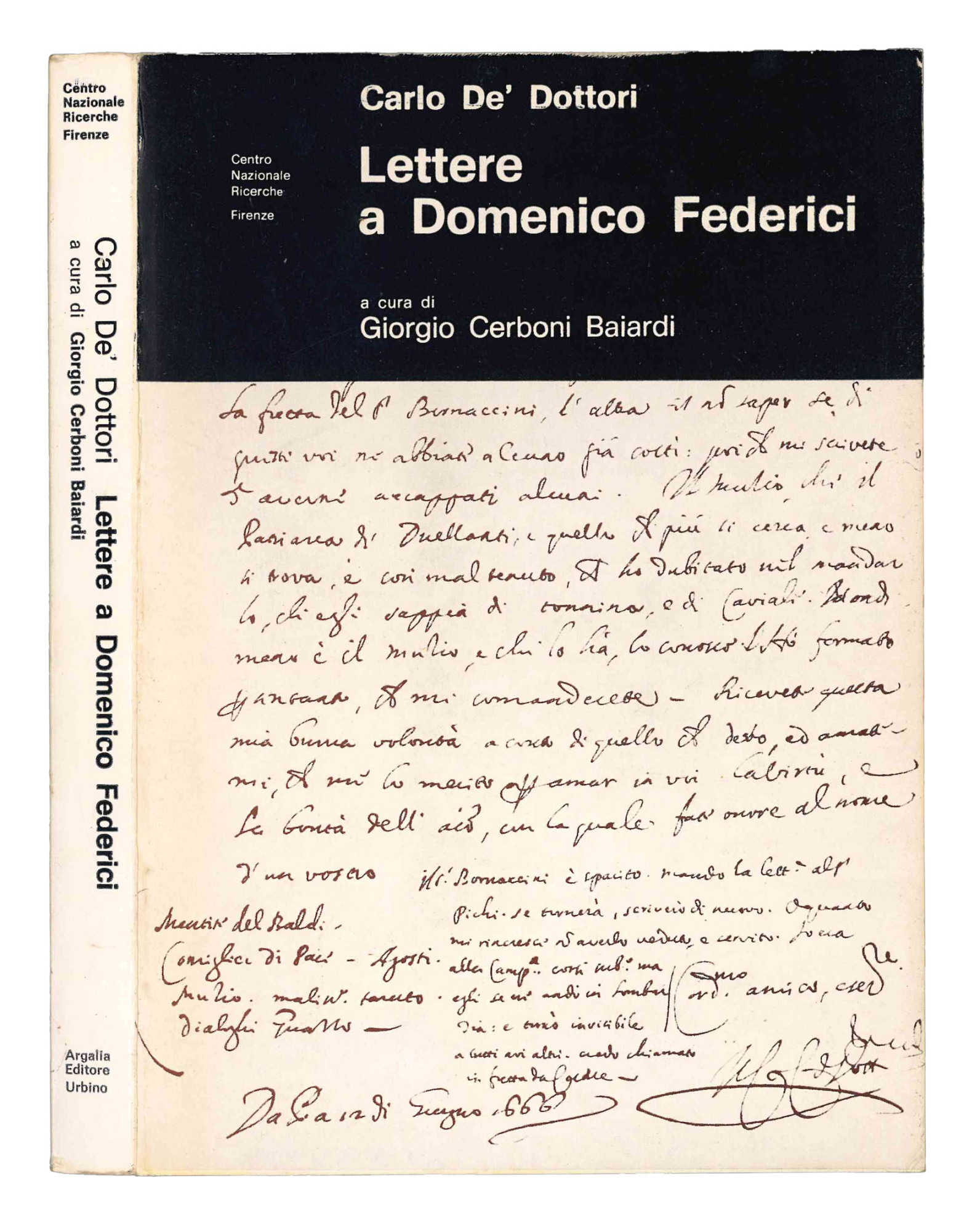 Lettere a Domenico Federici.