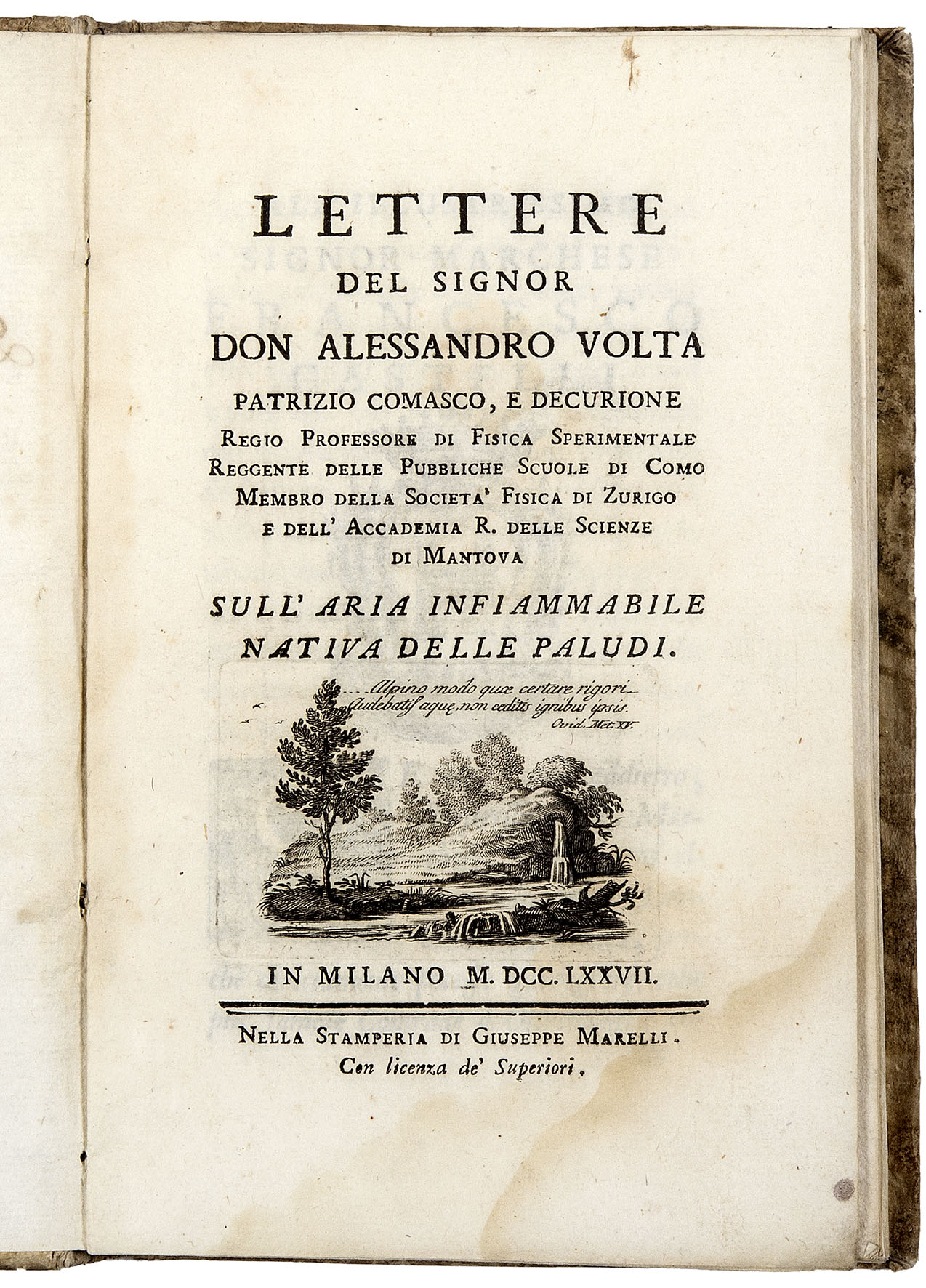 Lettere del Signor Don Alessandro Volta patrizio comasco, e decurione …