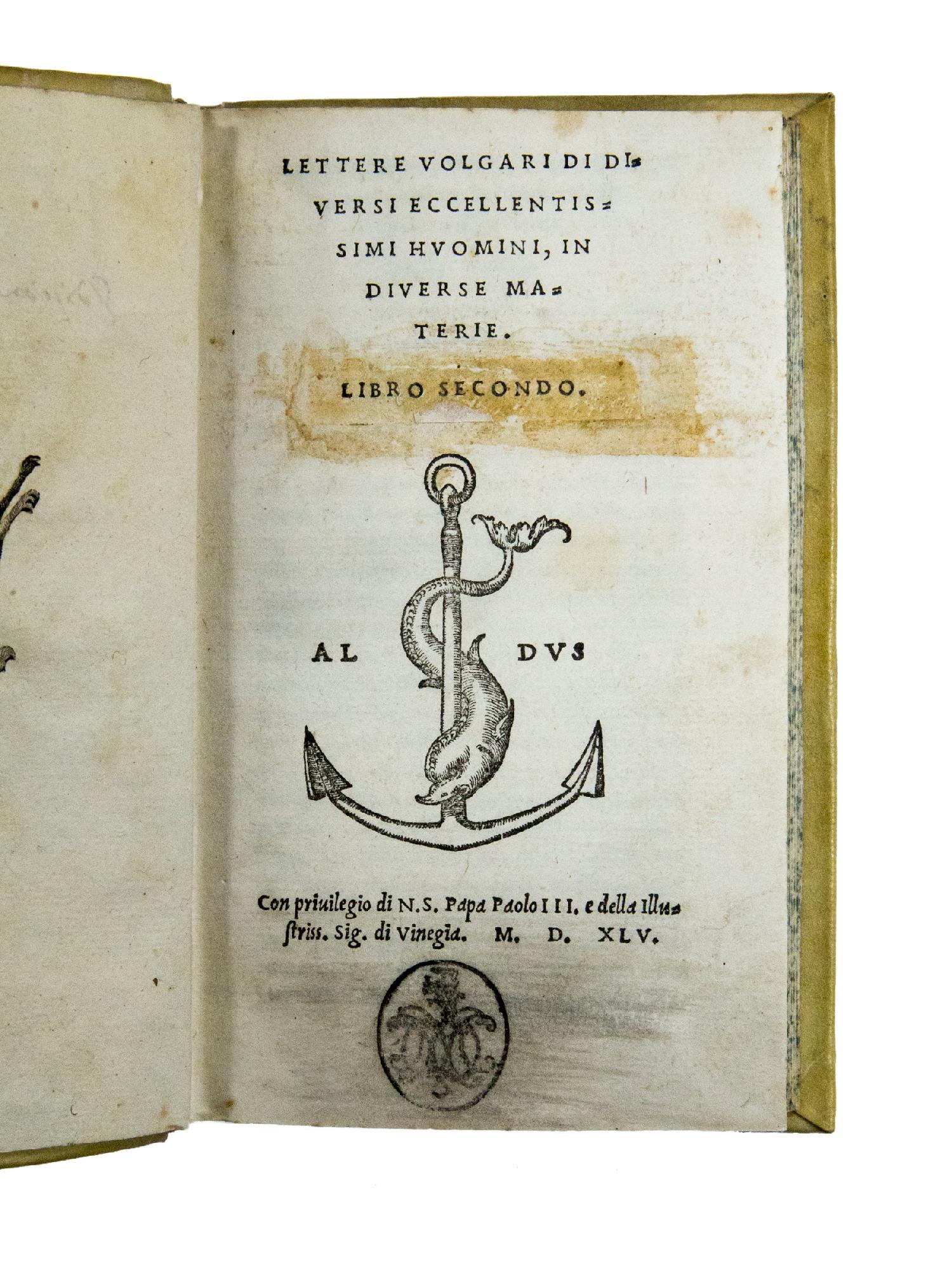 Lettere volgari di diversi eccellentissimi huomini, in diverse materie. Libro …