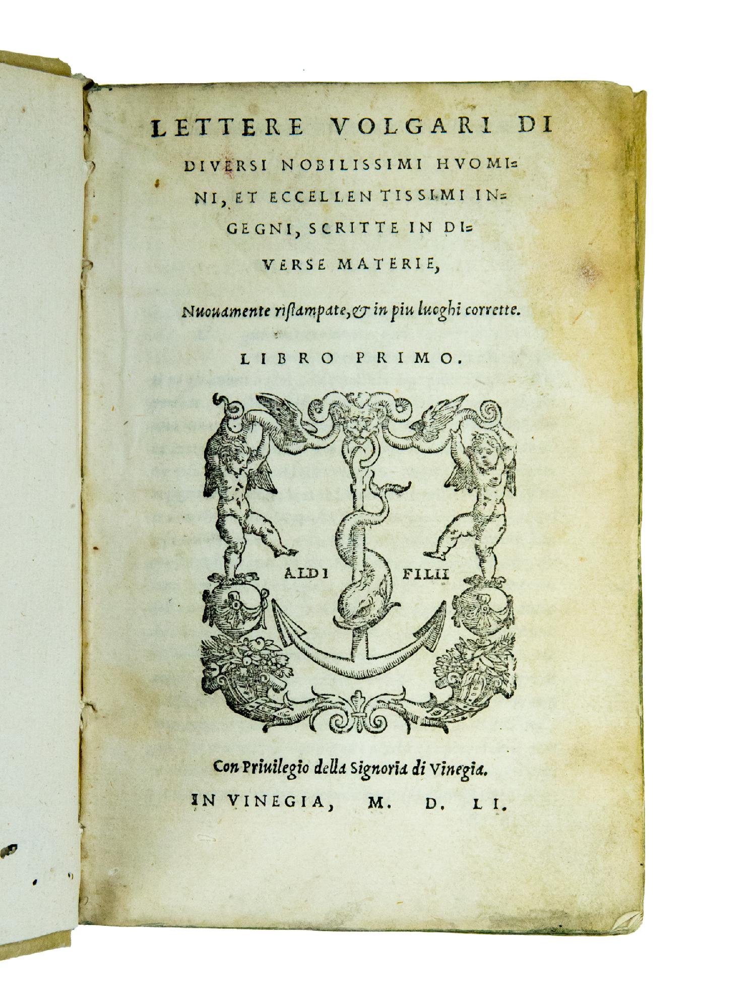 Lettere volgari di diversi nobilissimi huomini, et eccellentissimi ingegni, scritte …