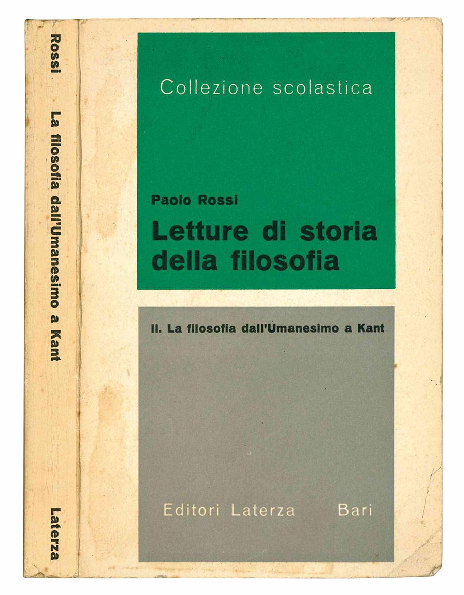 Letture di storia della filosofia per licei classici e scientifici. …