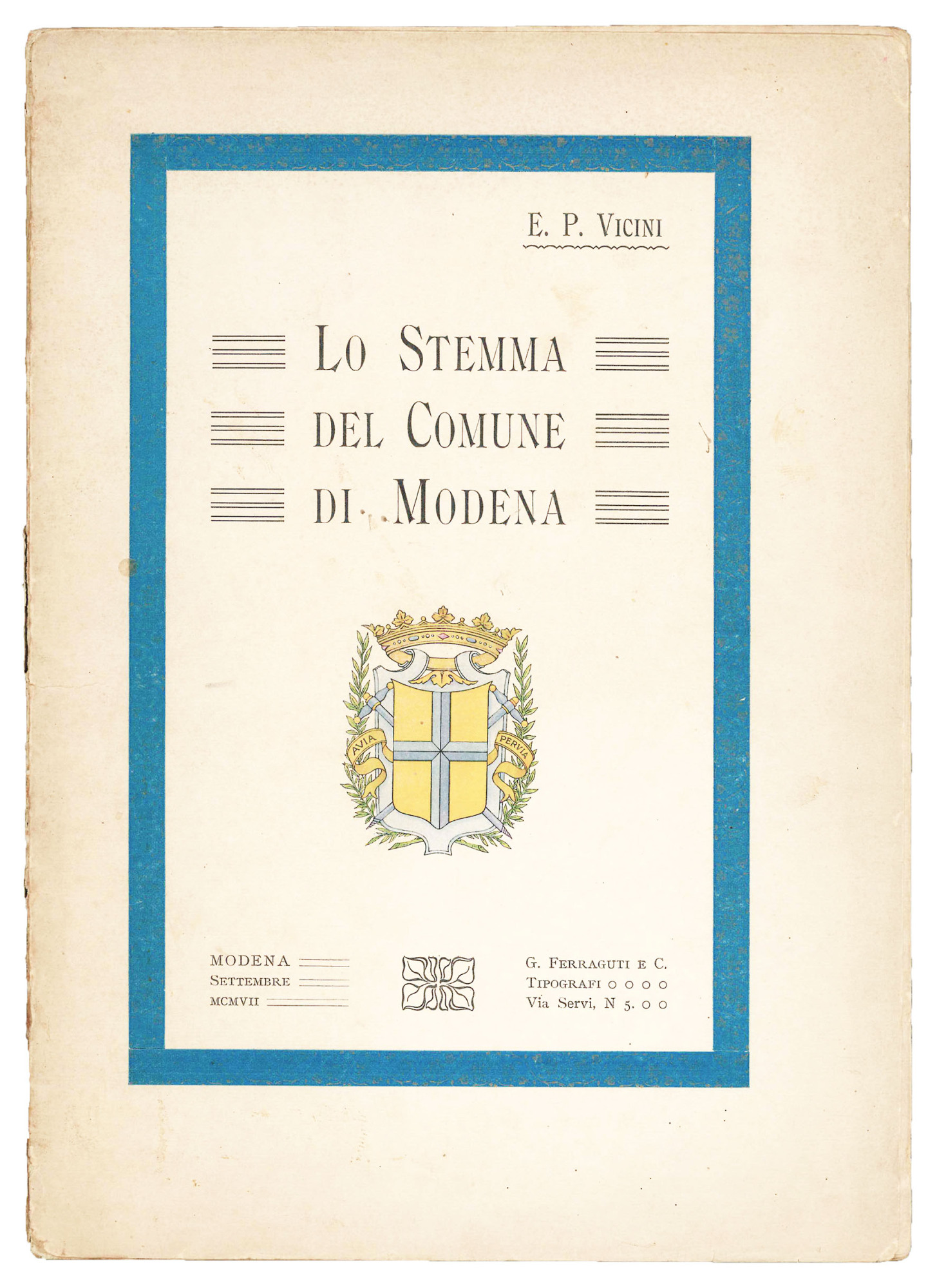 Lo stemma del comune di Modena.