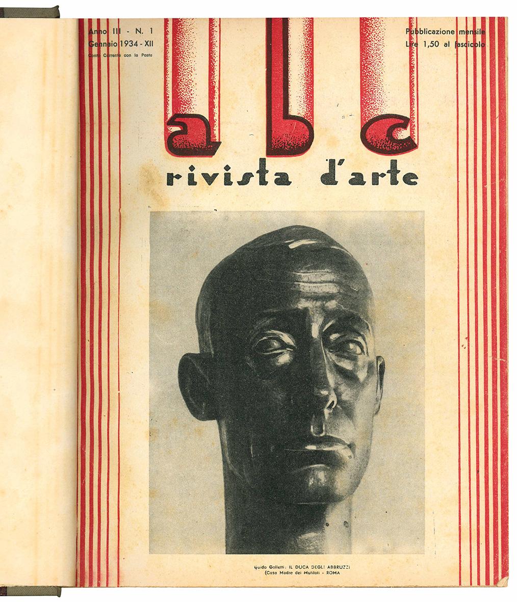 Lotto di dodici numeri de "abc Rivista d'arte". Anno III …