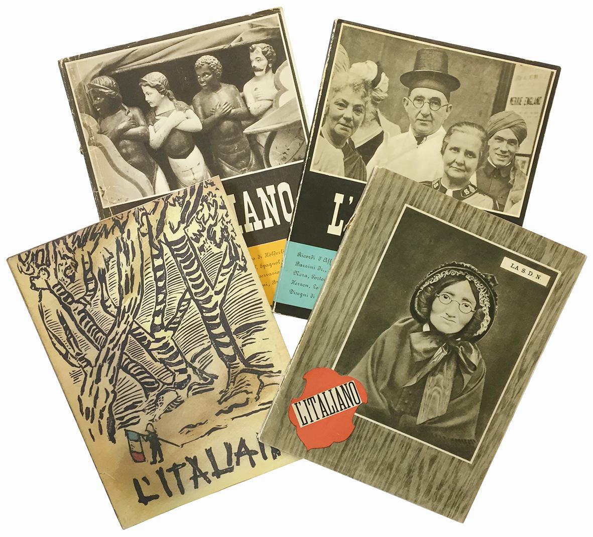 Lotto di quattro numeri del periodico L'Italiano. Anno X. Numeri …