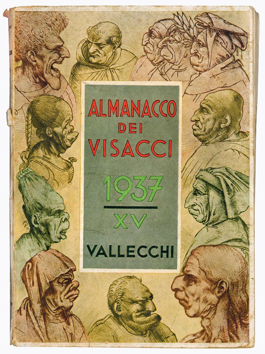 Lotto di tre numeri dell' "Almanacco dei visacci". Anno 1937, …