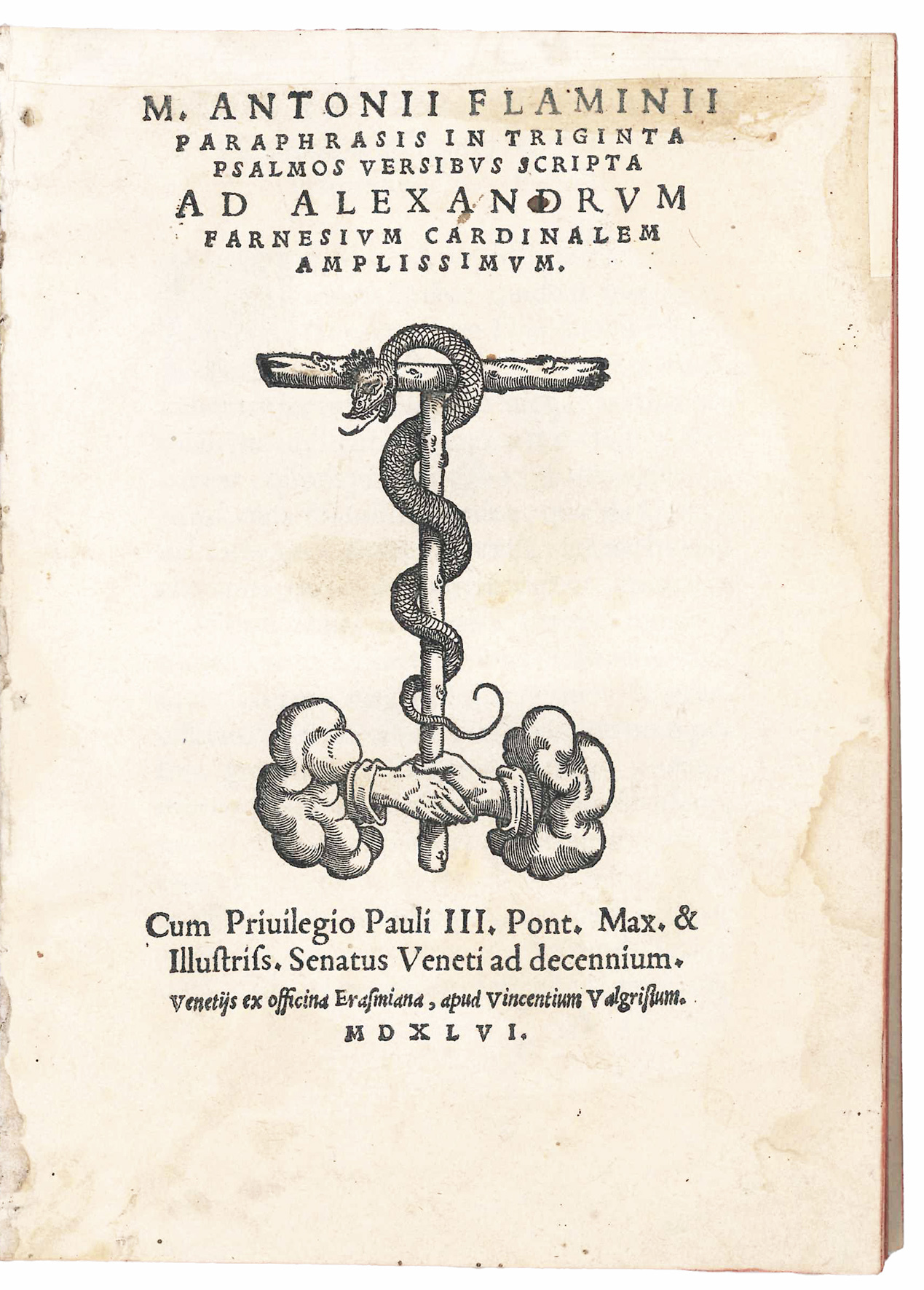 M. Antonii Flaminii Paraphrasis in triginta Psalmos versibus scripta ad …