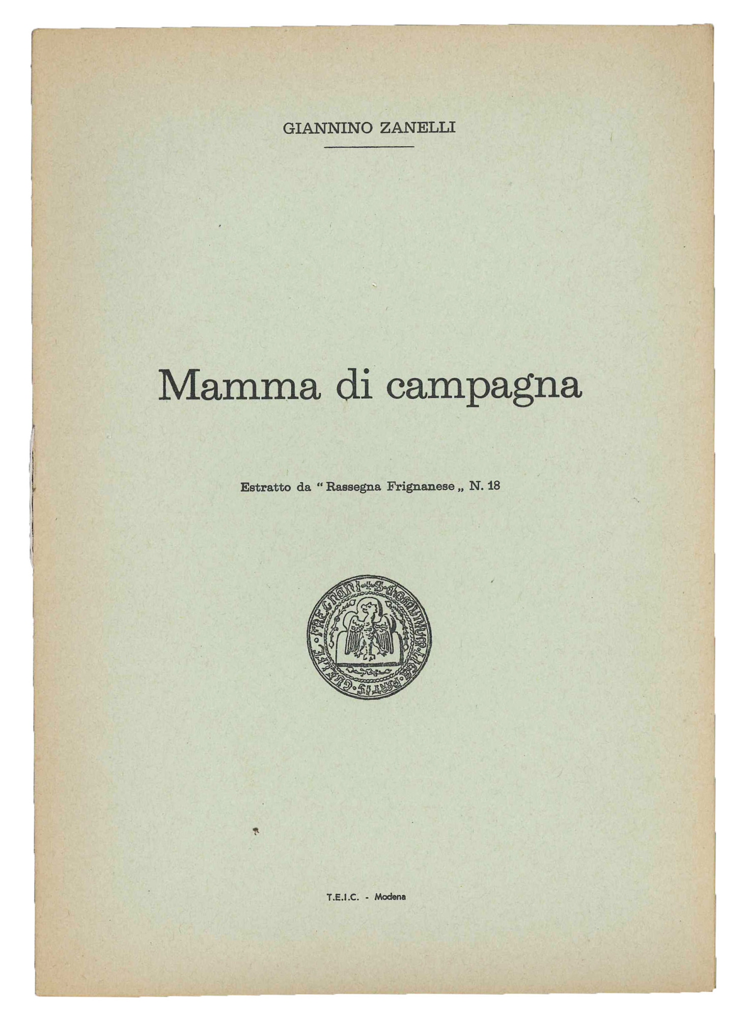 Mamma di campagna.