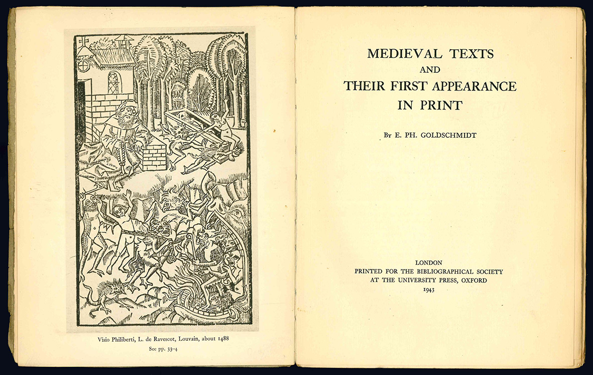 Medieval texts and their first appearance in print.