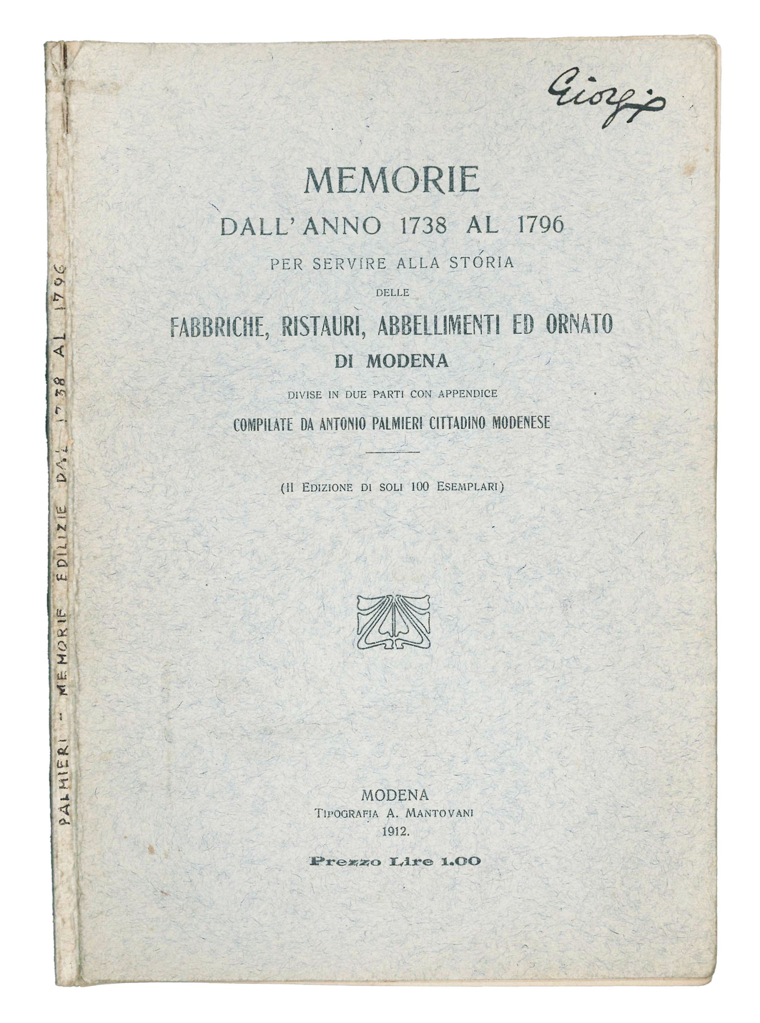 Memorie dall'anno 1738 al 1796 per servire alla storia delle …