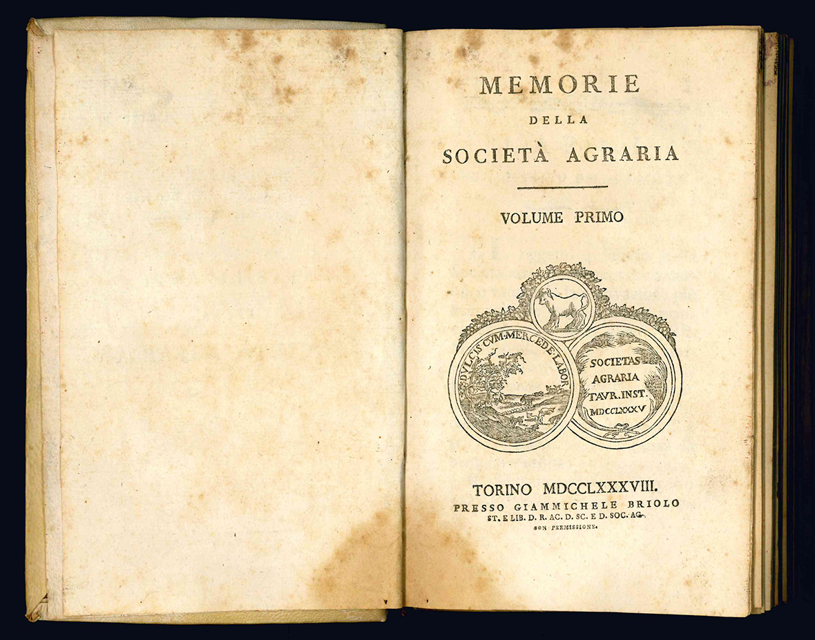 Memorie della Società agraria. Volume primo.