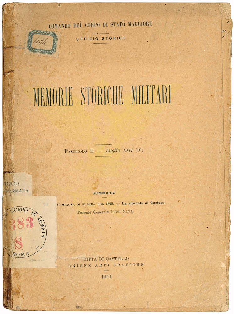 Memorie storiche militari. Fascicolo II - Luglio 1911 (9^).