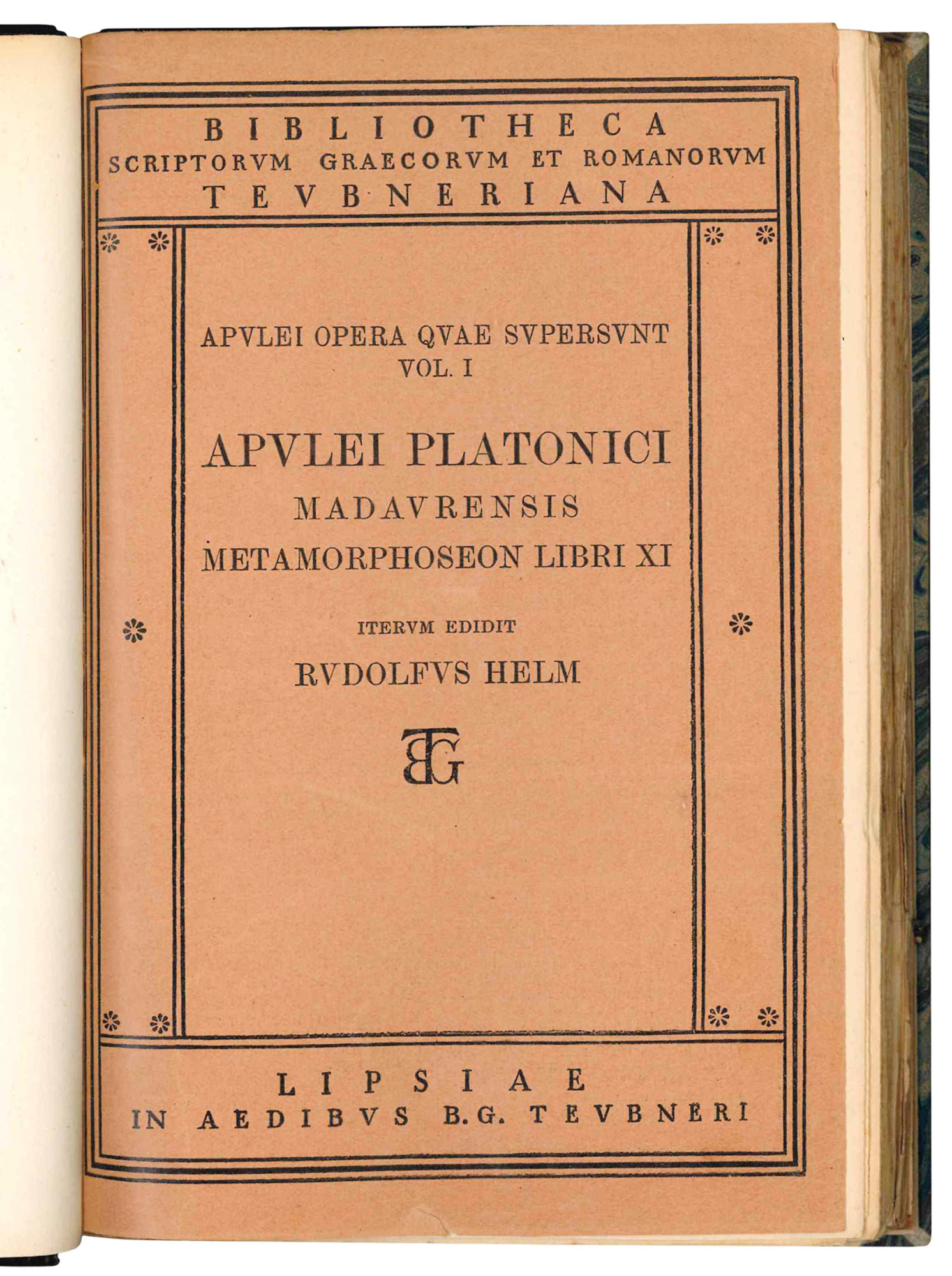 Metamorphoseon libri XI Iterum edidit Rudolfus Helm.