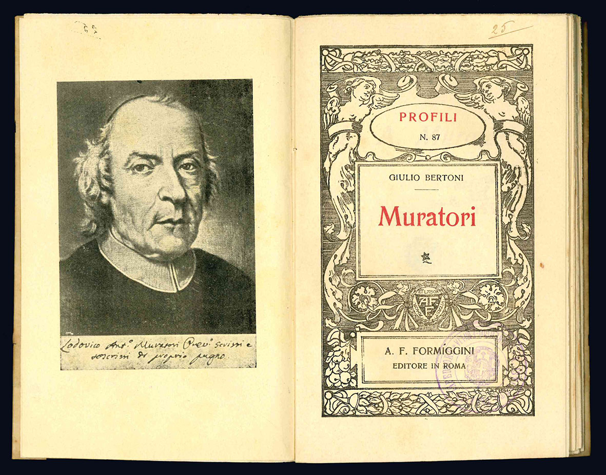 Muratori. Profilo N. 87. (Offerto insieme a:) BORSARA, Guido. L. …