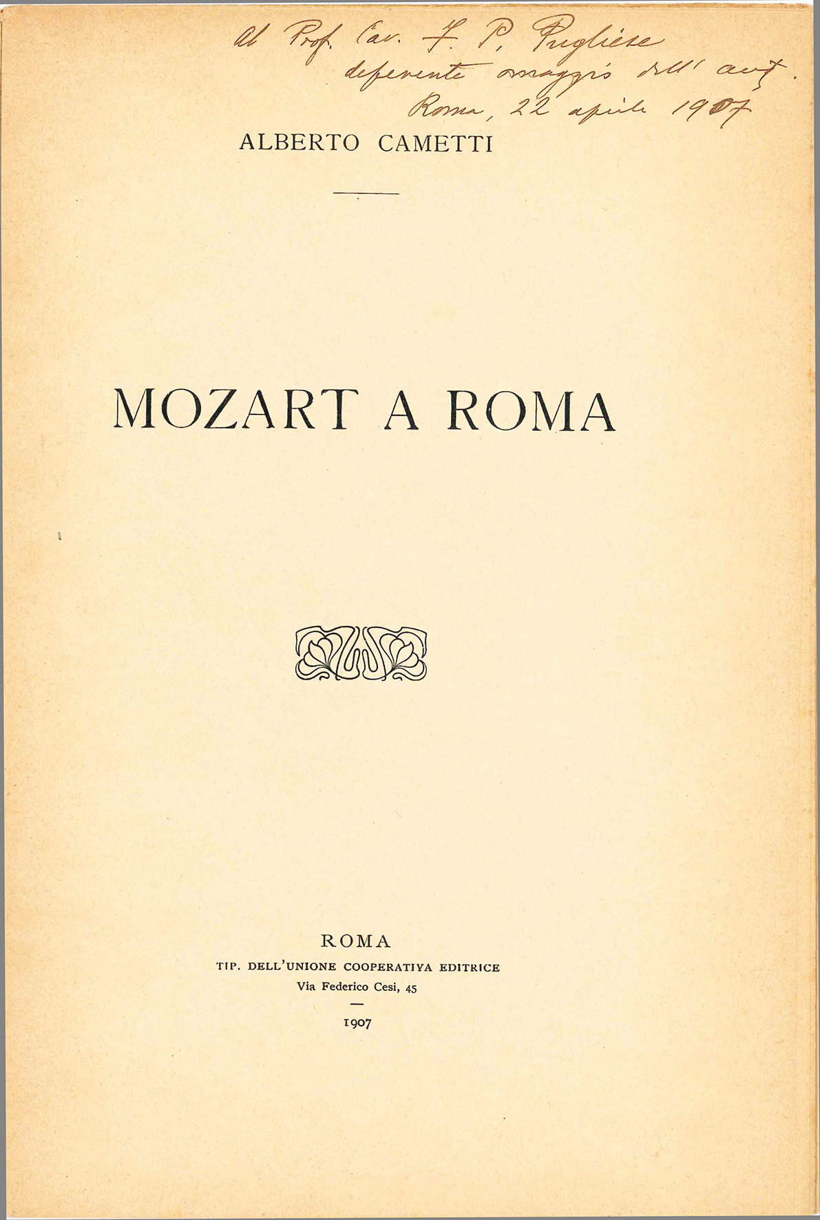 Nozze Conversi - Radiciotti. Mozart a Roma.