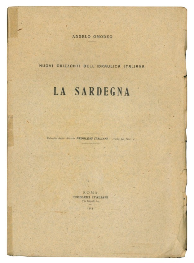 Nuovi orizzonti dell'idraulica italiana: la Sardegna.