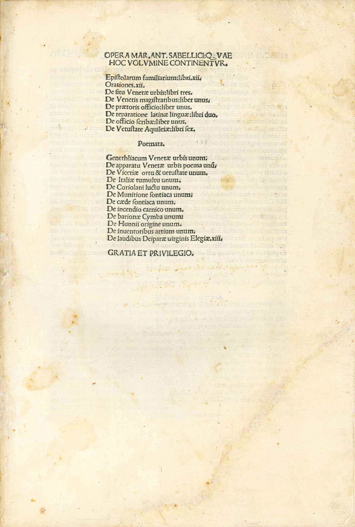 Opera [including: Epistolarum familiarium libri XII]