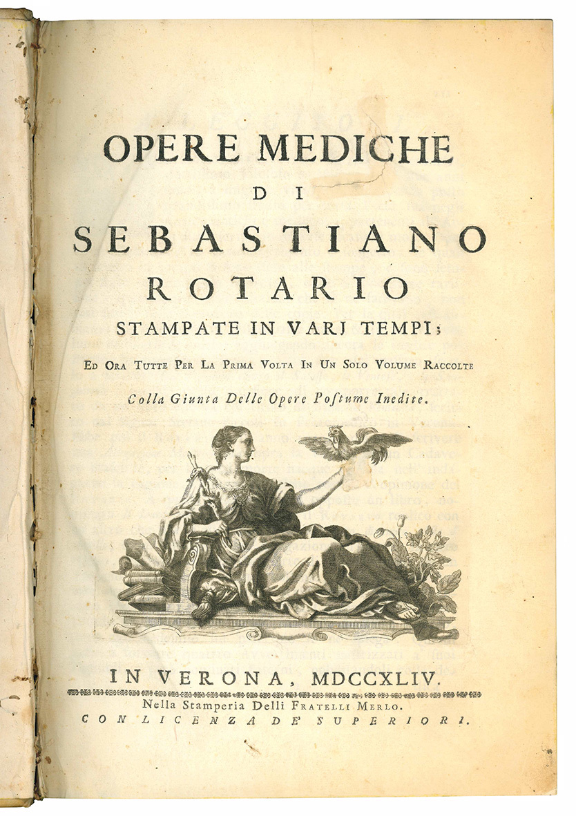 Opere mediche di Sebastiano Rotario stampate in varj tempi; ed …