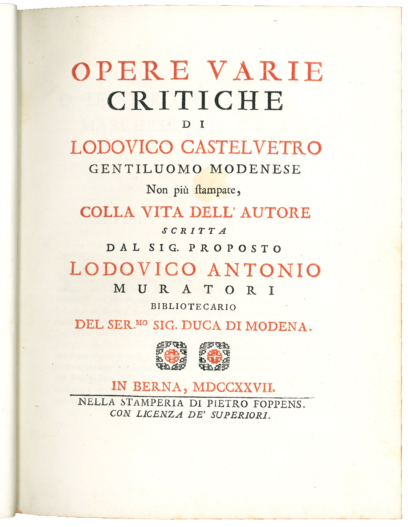 Opere varie critiche di Lodovico Castelvetro gentiluomo modenese non più …