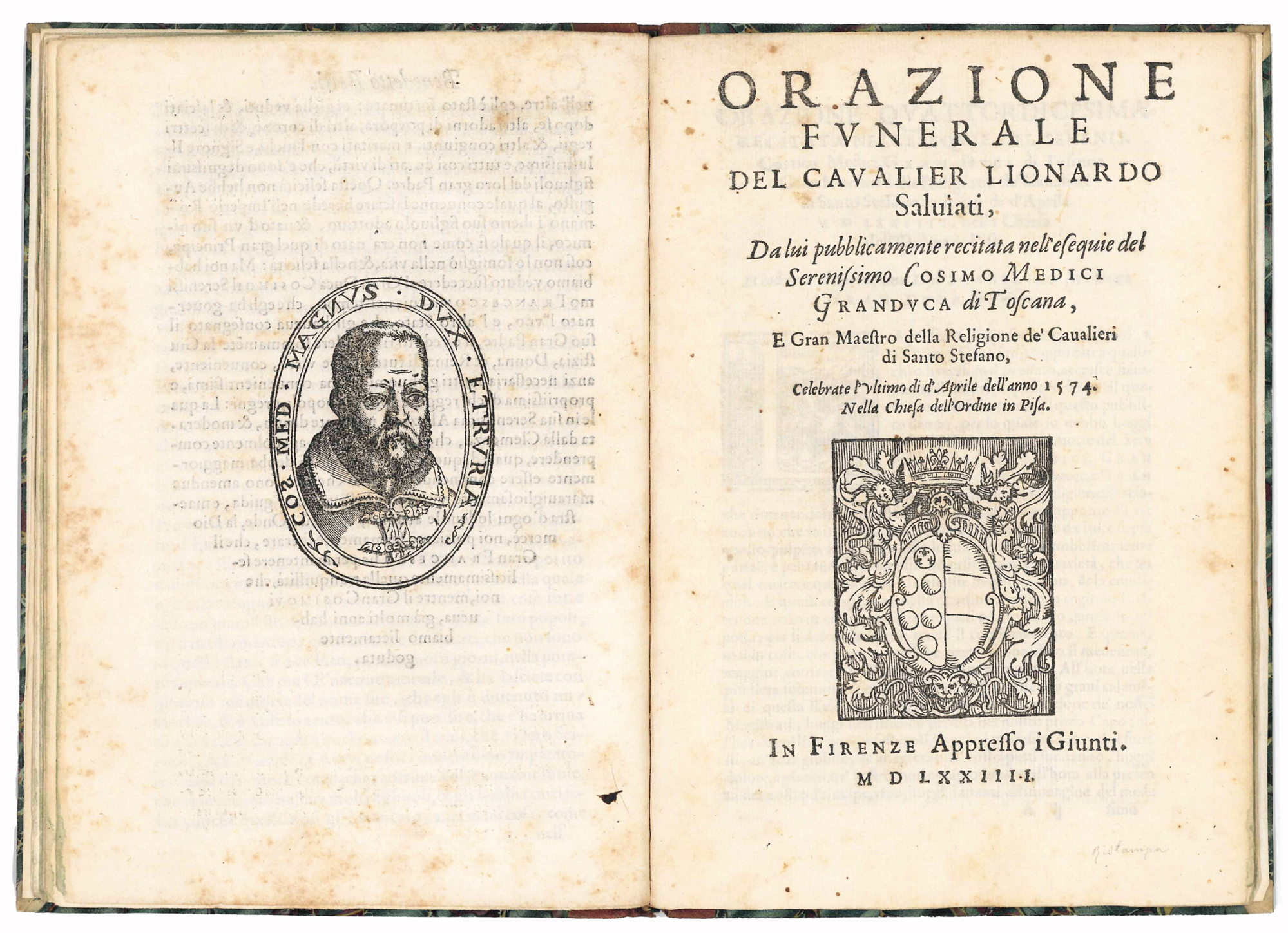 Orazione funerale del Cavalier Lionardo Salviati, da lui pubblicamente recitata …