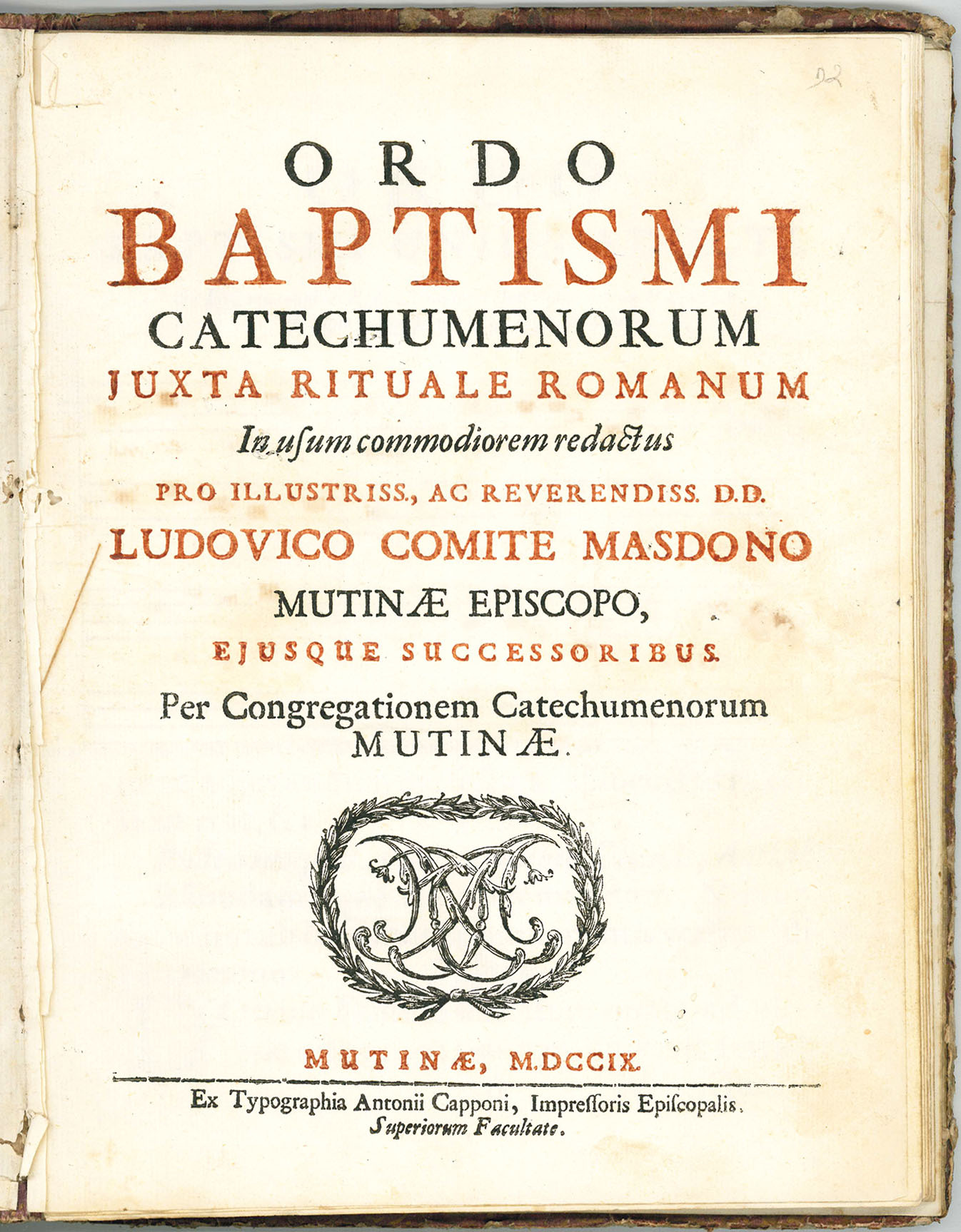 Ordo baptismi catechumenorum juxta Rituale romanum in usum commodiorem redactus …