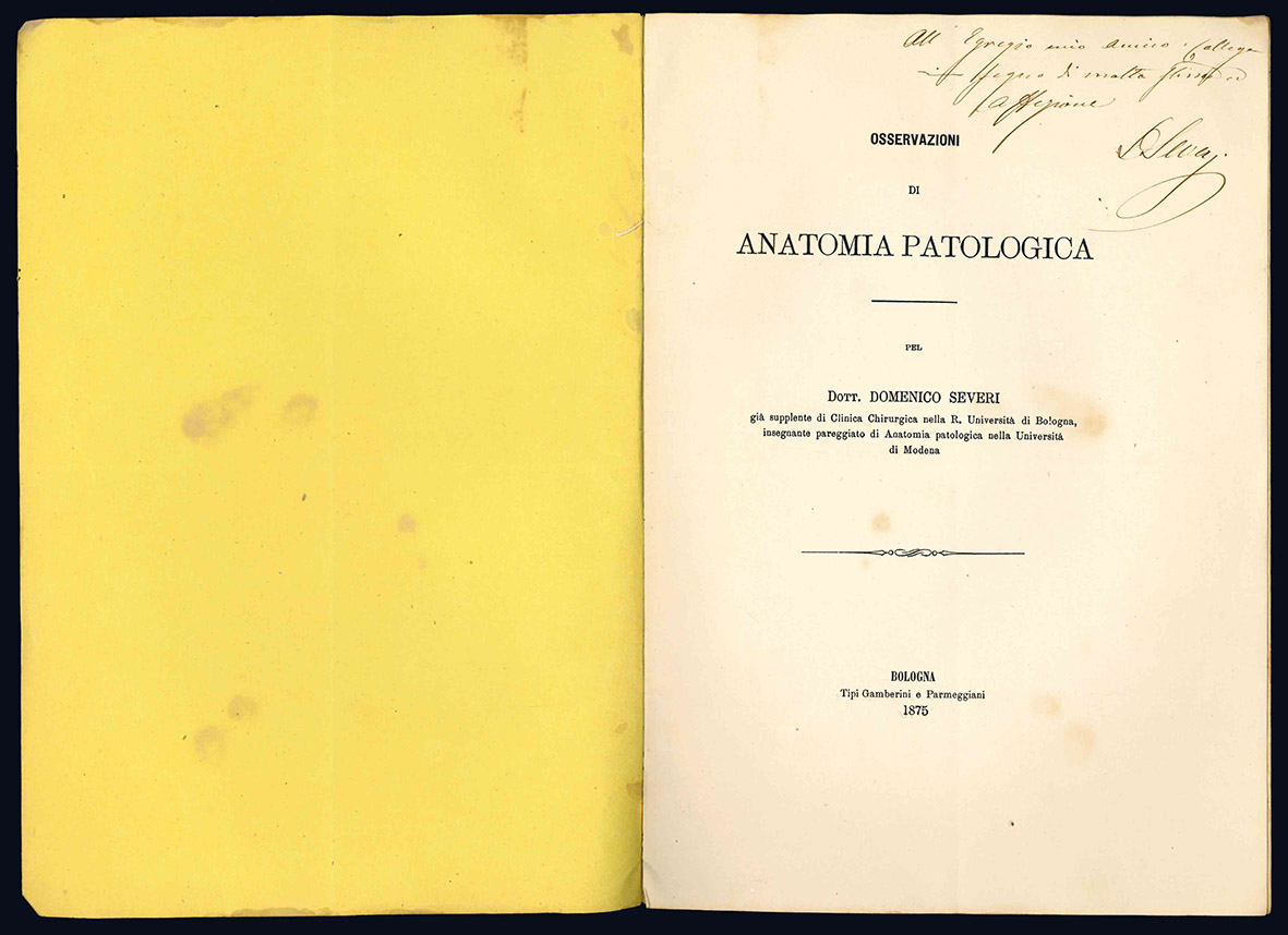 Osservazioni di anatomia patologica. Osservazione 7a. Osservazione 9a.