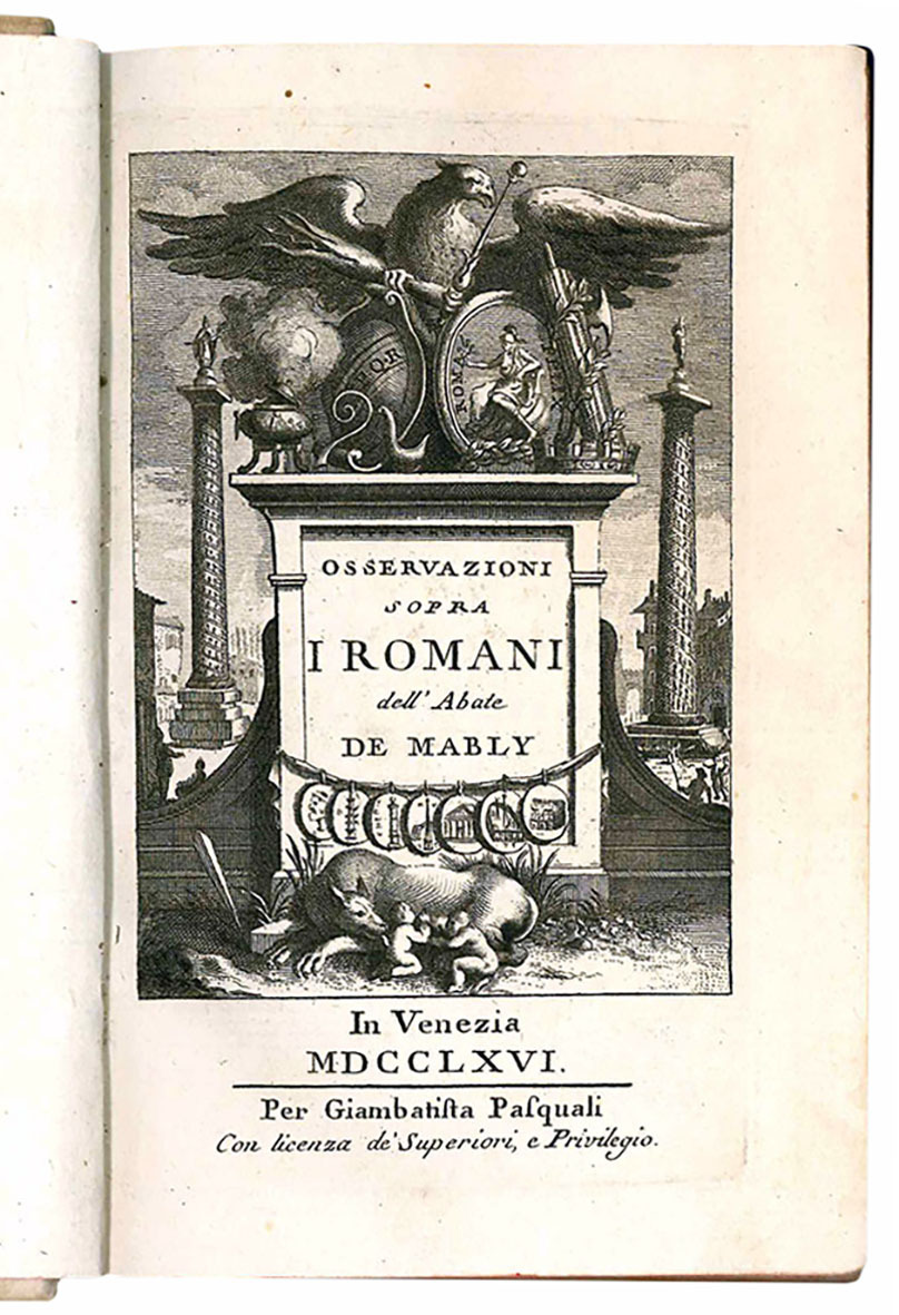 Osservazioni sopra i Romani (tomo I e II). (legati con:) …
