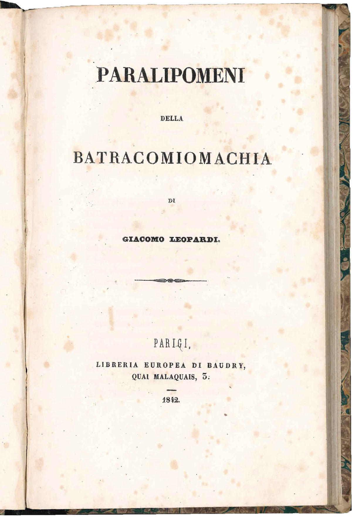 Paralipomeni della batracomiomachia