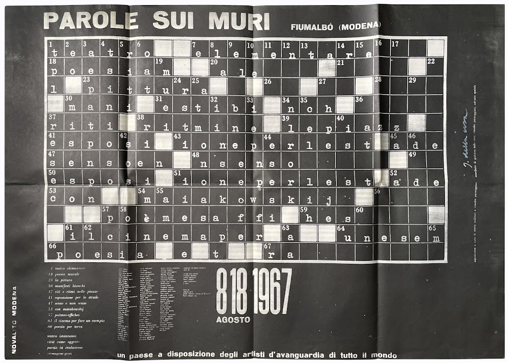 Parole sui muri. Fiumalbo (Modena). 8-18 agosto 1967. Un paese …