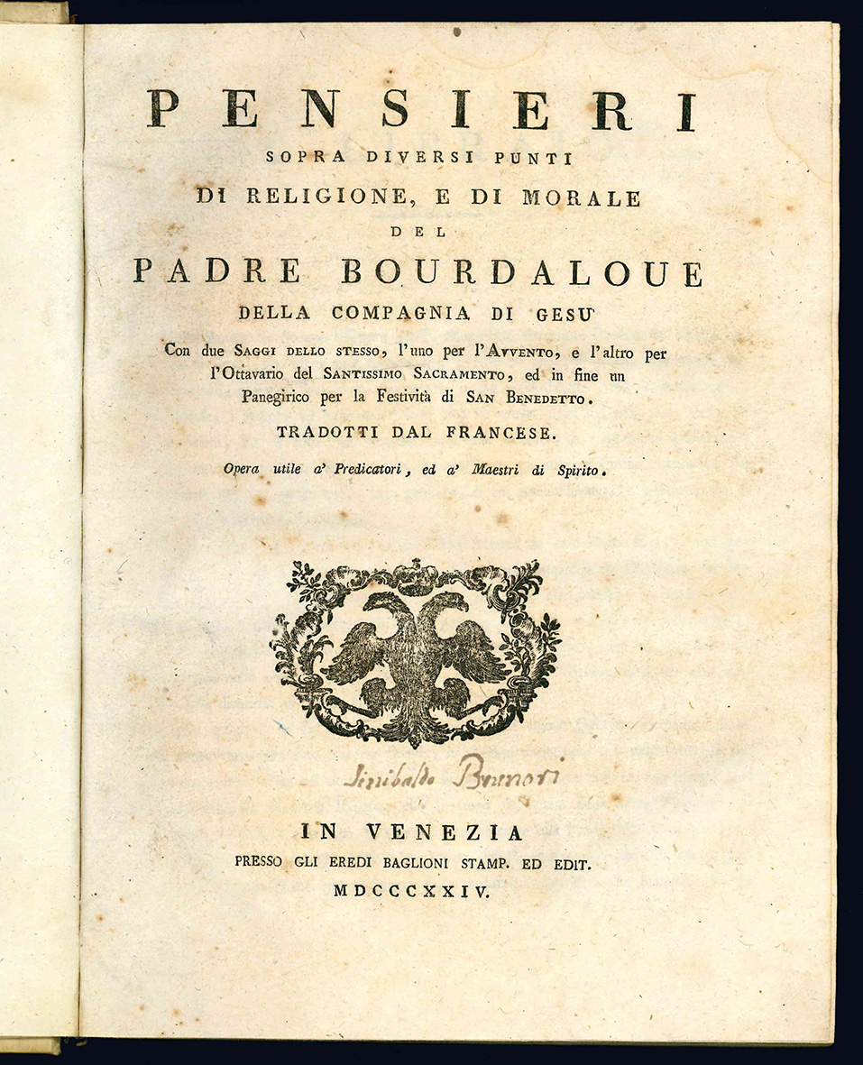 Pensieri sopra diversi punti di religione, e di morale del …