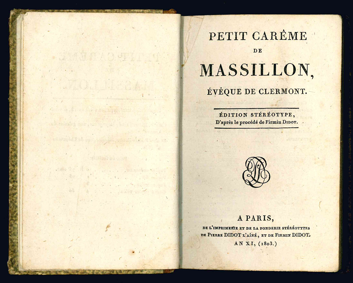 Petit carême de Massillon, évêque de Clermont. Edition stéréotype d'après …