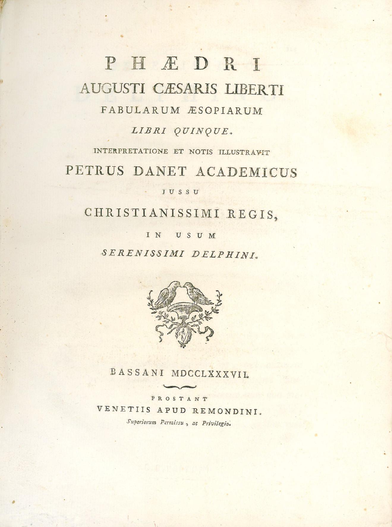 Phaedri Augusti Caesaris Liberti Fabularum Aesopiarum libri quinque. Interpretatione et …