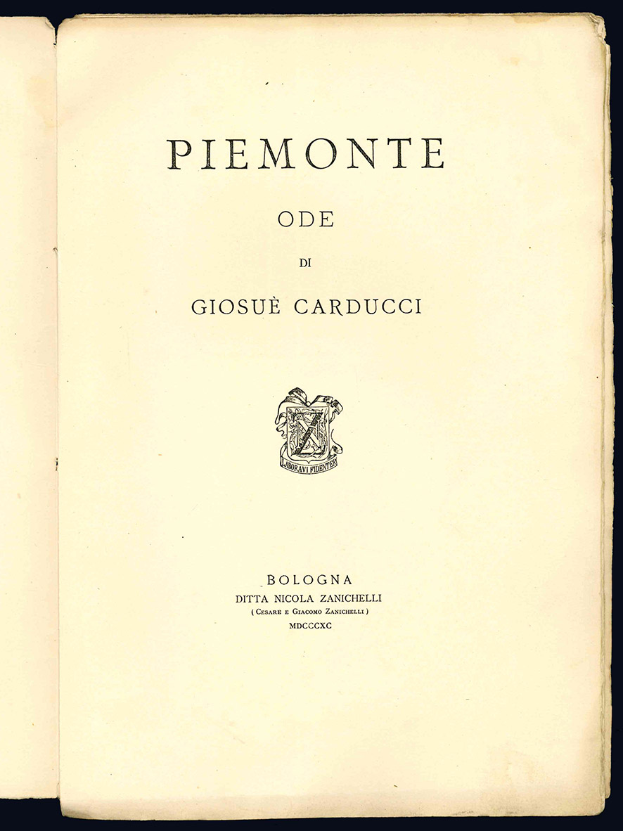 Piemonte. Ode di Giosuè Carducci.