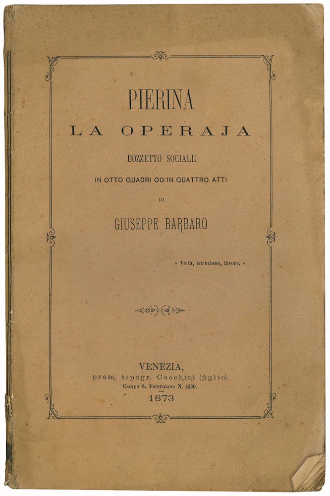 Pierina la operaja. Bozzetto sociale in otto quadri od in …