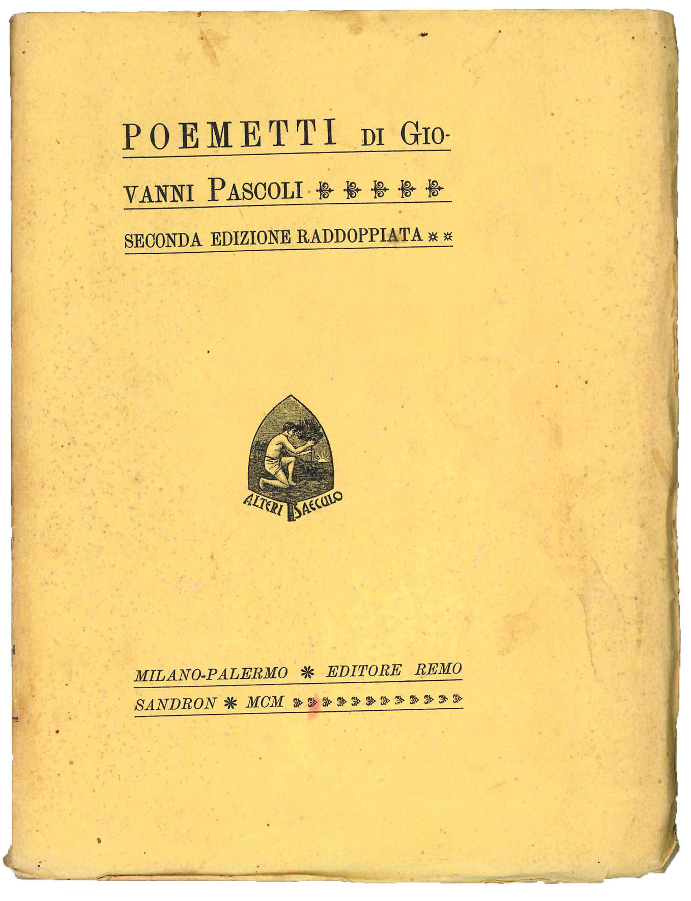 Poemetti. Seconda edizione raddoppiata