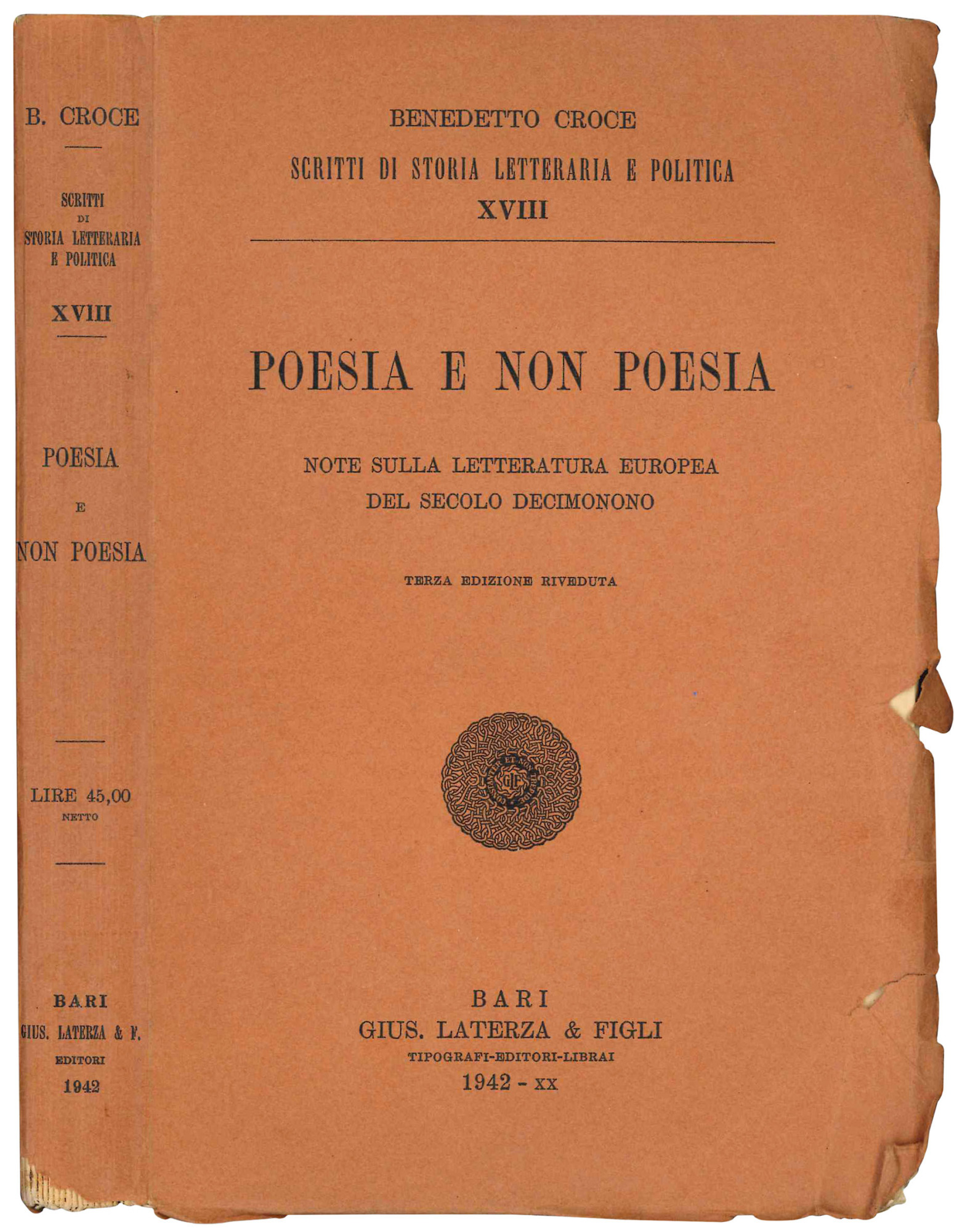 Poesia e non poesia. Note sulla letteratura europea del secolo …