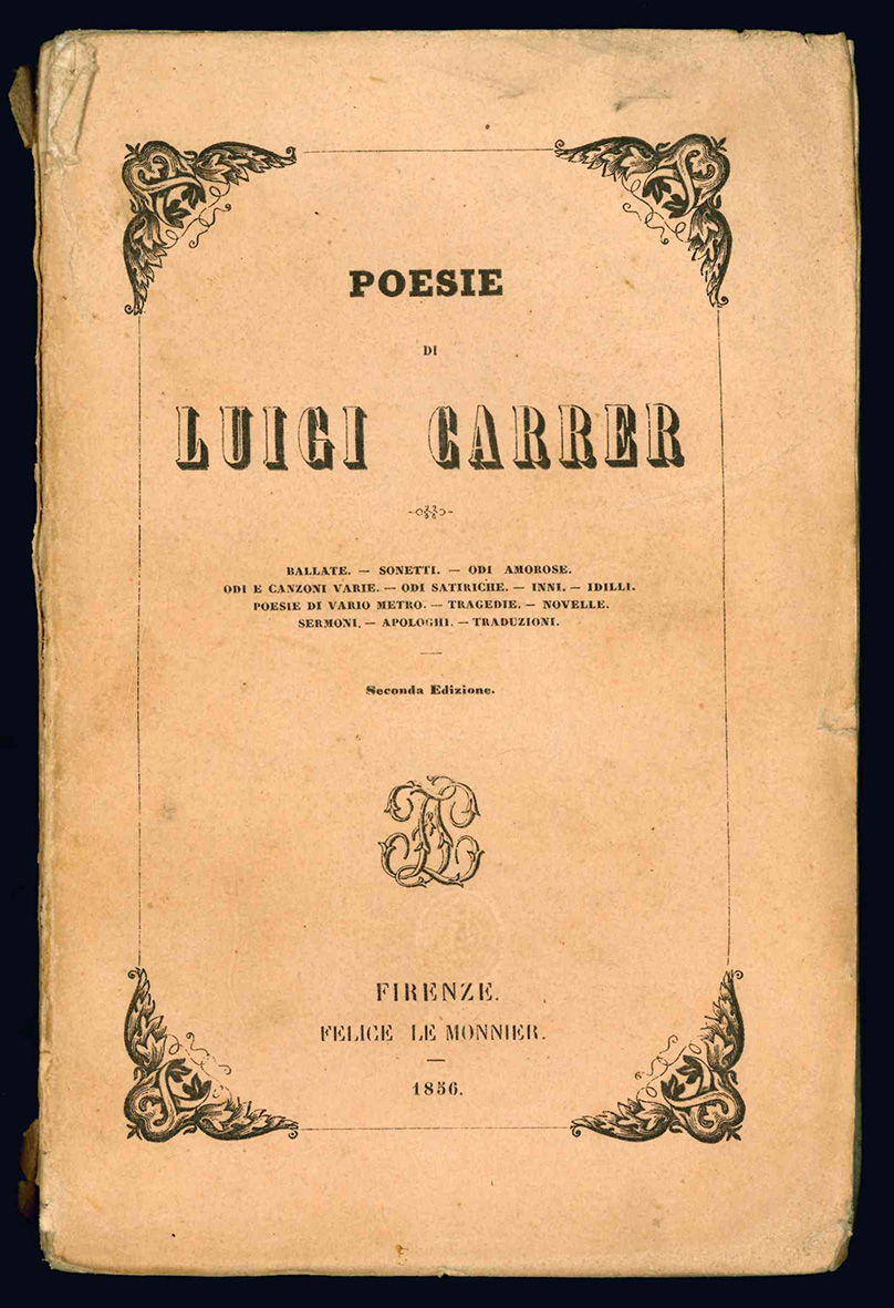 Poesie di Luigi Carrer. Seconda Edizione.