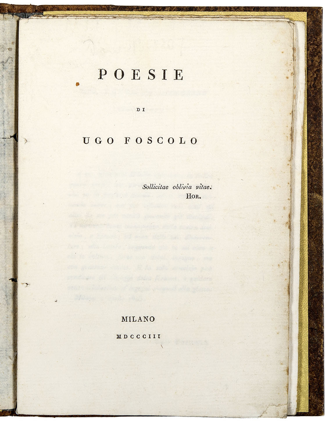 Poesie di Ugo Foscolo