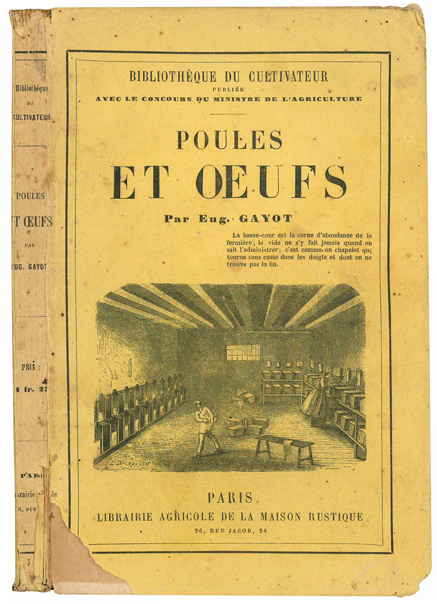 Poules et oeufs. Deuxième édition. Bibliothèque du Cultivateur, publiée avec …