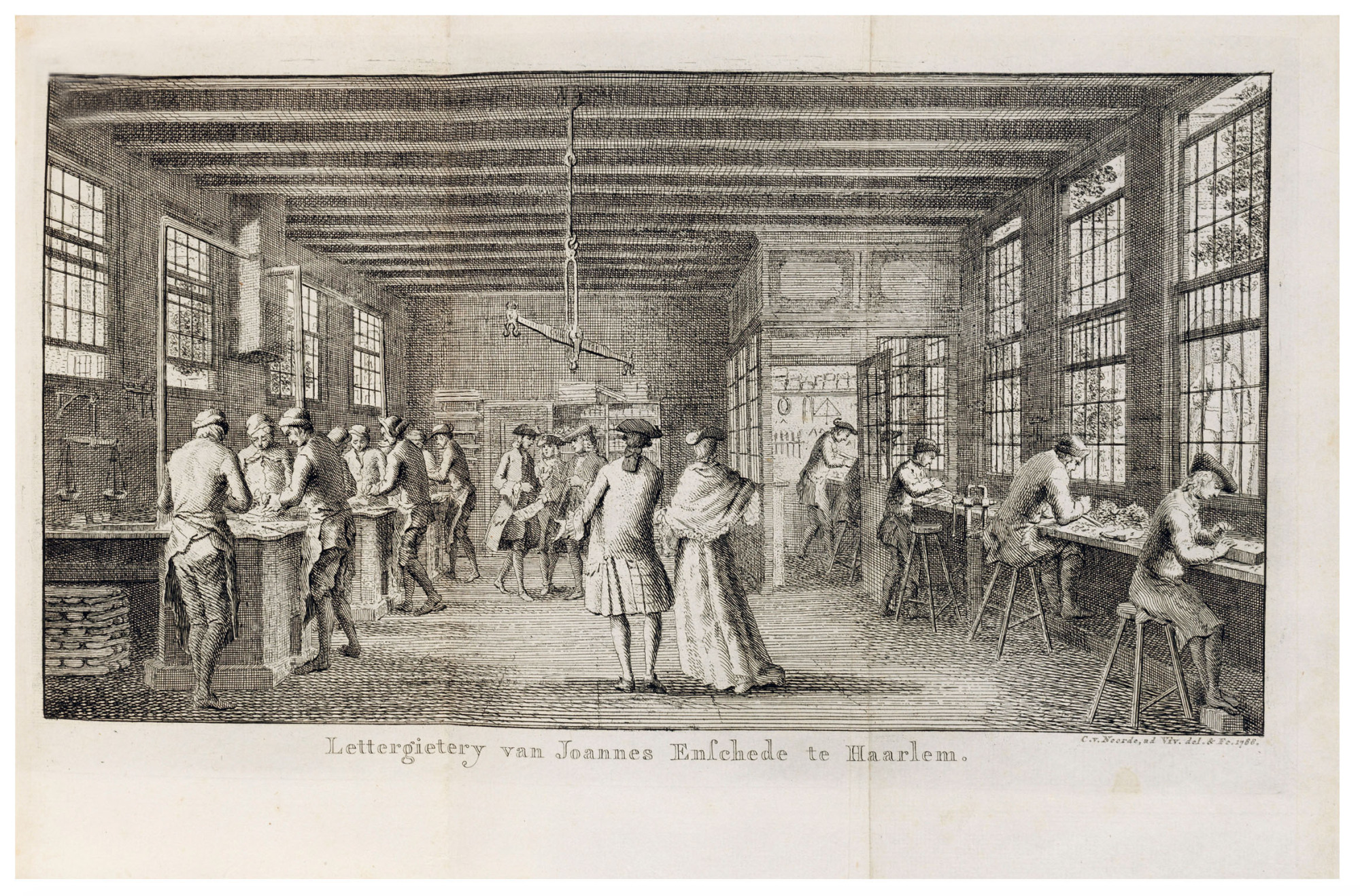 Proef van Letteren, welke gegooten worden in de Nieuwe Haerlemsche …