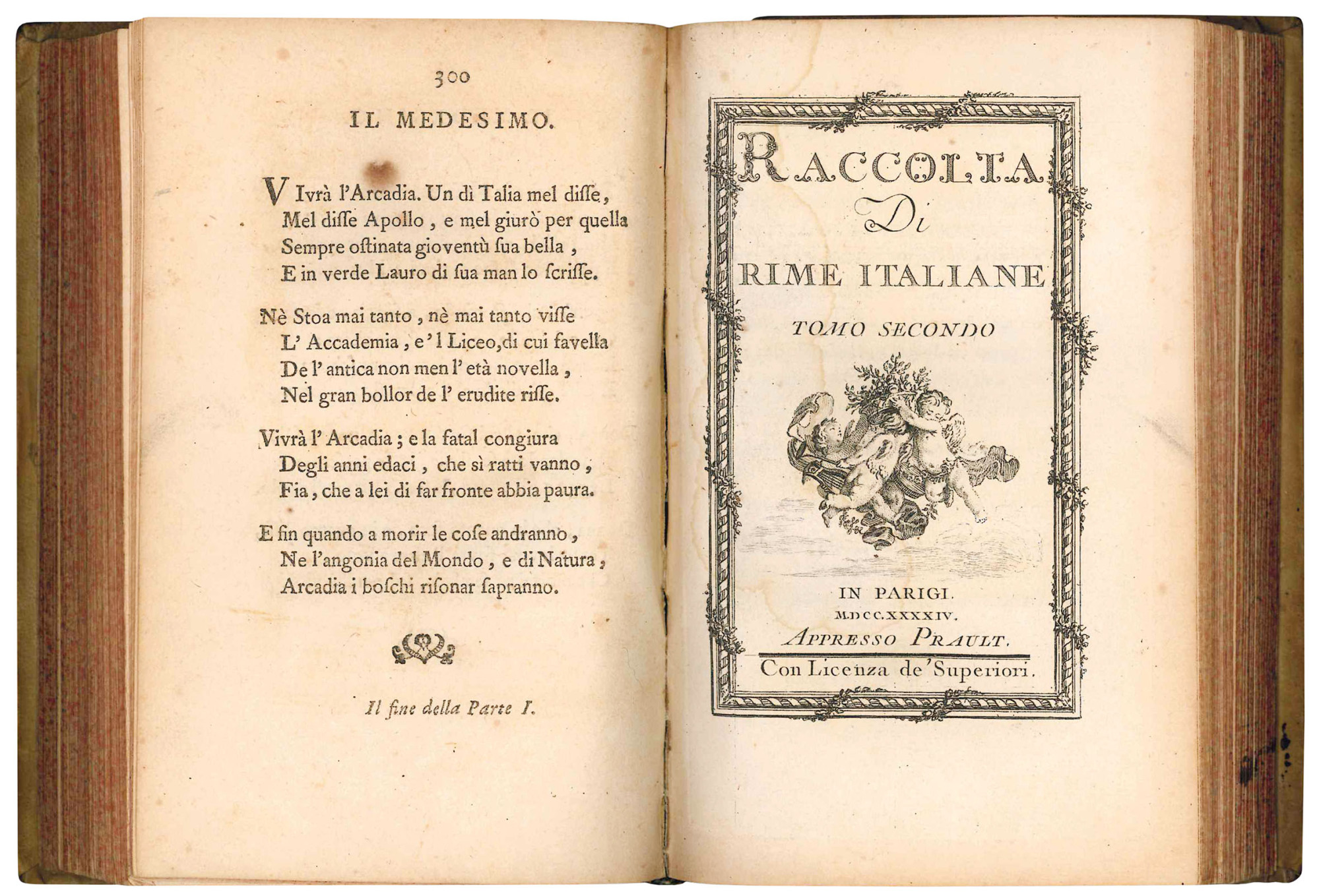 Raccolta di rime italiane. Tomo primo [-secondo]