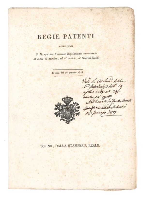 Regie Patenti colle quali S. M. approva l'annesso Regolamento concernente …