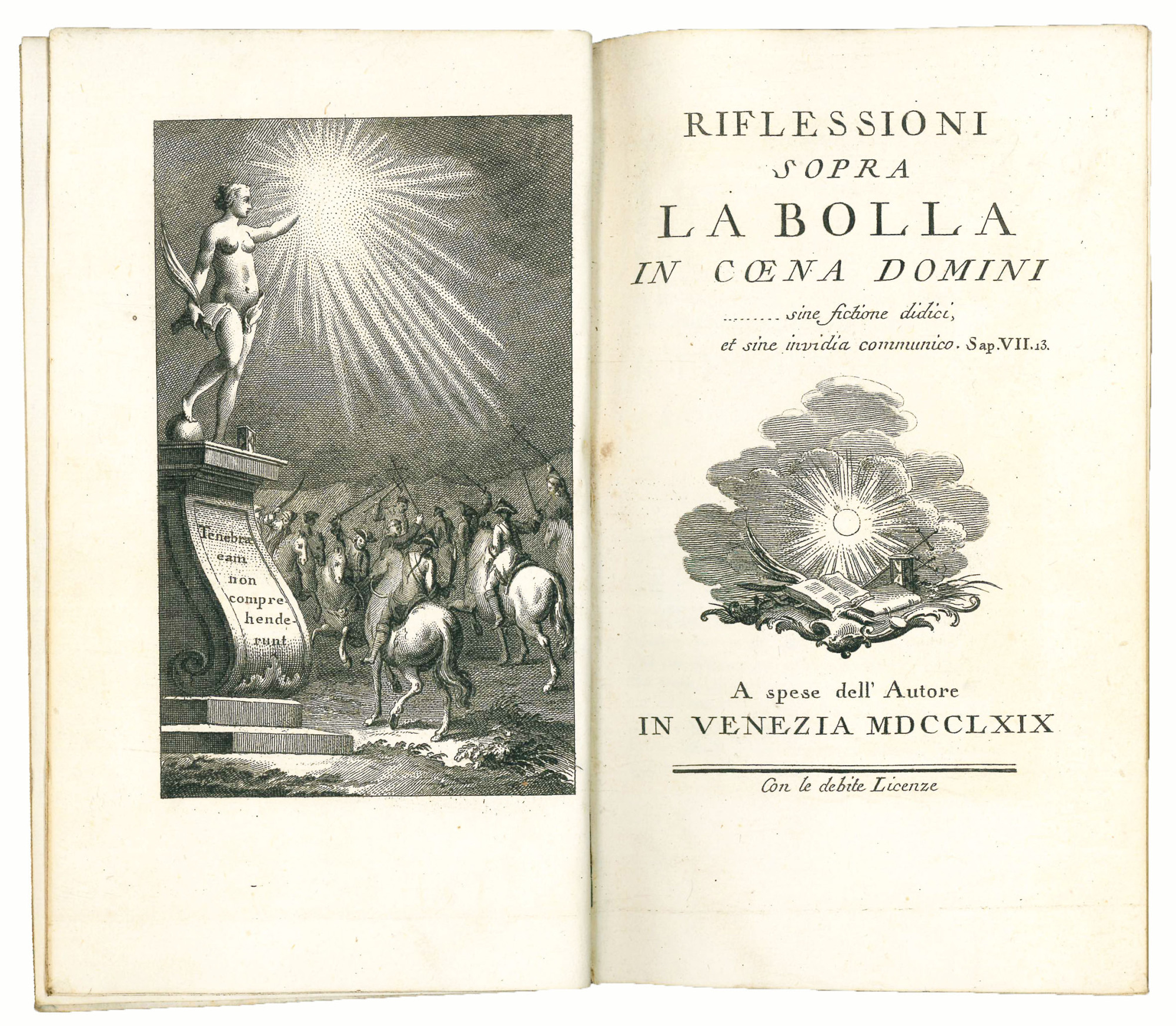 Riflessioni sopra la bolla In coena Domini… Sive fictione didici, …